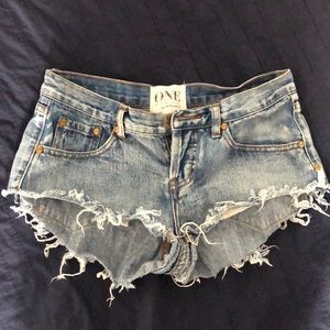 One Teaspoon Denim Shorts